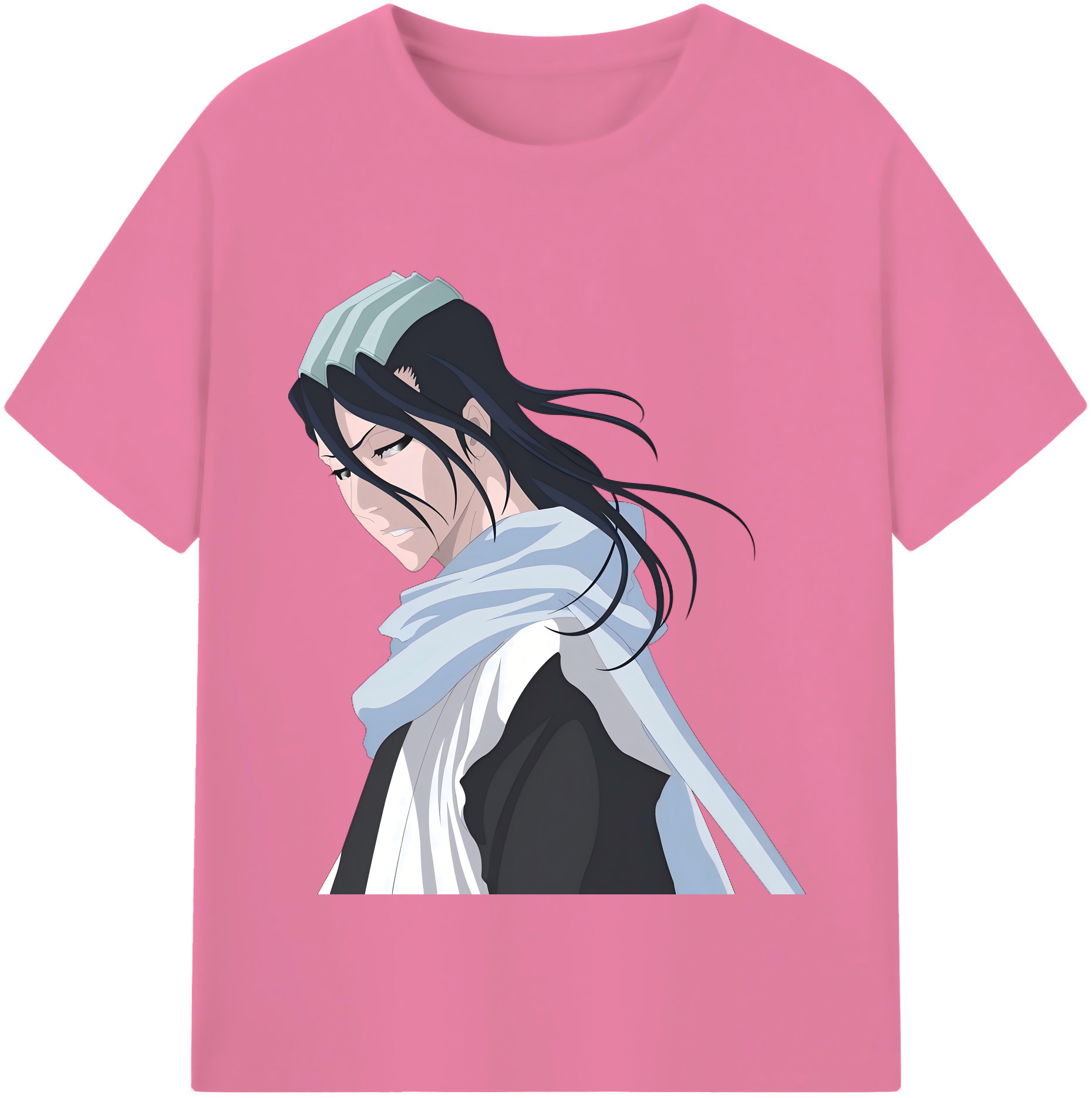 （画像用） ブリーチ くちき びゃくや BLEACH Kuchiki Byakuya 綿100％半袖Tシャツ（フロントプリント）